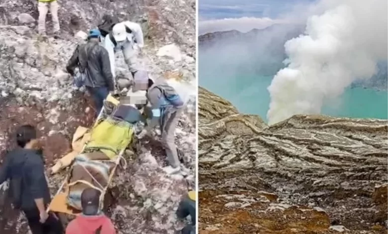 Çinli kadın Huang Lihong, krater kenarında poz verdiği sırada aktif volkanın içinde düşüp hayatını kaybedip Çinli kadın Huang Lihong, krater kenarında poz verdiği sırada aktif volkanın içinde düşüp hayatını kaybedip
