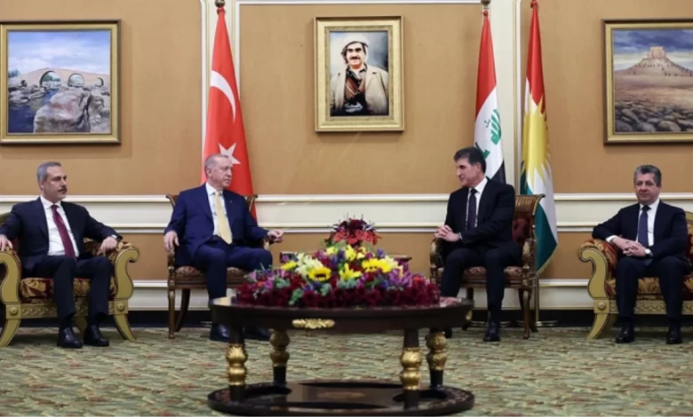 Cumhurbaşkanı Erdoğan, IKBY Başkanı Barzani ile Erbil’de görüştü: PKK artık gündemden çıkarılmalı Cumhurbaşkanı Erdoğan, IKBY Başkanı Barzani ile Erbil’de görüştü: PKK artık gündemden çıkarılmalı