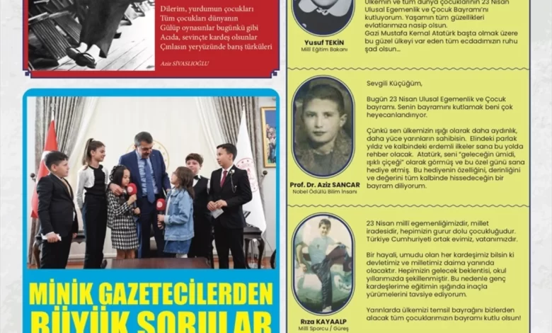 MEB, 23 Nisan için ‘Gazete Çocuk’ hazırladı MEB, 23 Nisan için ‘Gazete Çocuk’ hazırladı