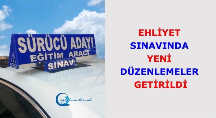 Ehliyet sınavında yeni düzenlemeler getirildi Ehliyet sınavında yeni düzenlemeler getirildi