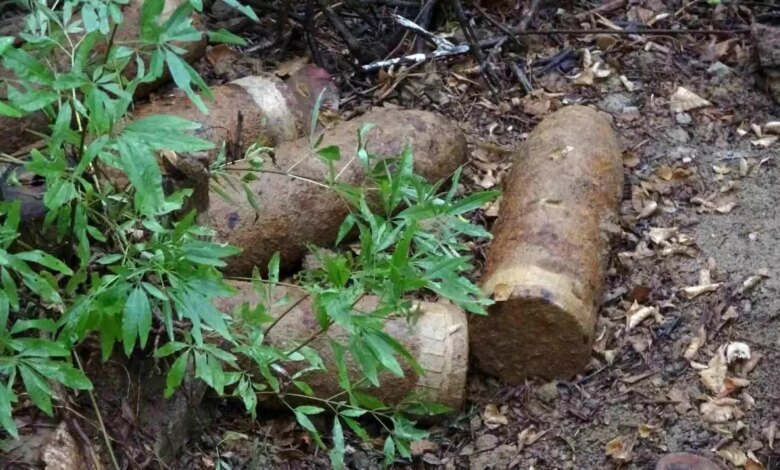 Çanakkale’de 109 Yıllık Top Mermileri Bulundu Çanakkale’de 109 Yıllık Top Mermileri Bulundu