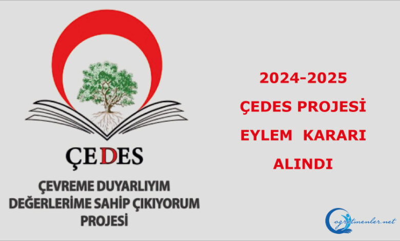 2024-2025 ÇEDES Projesi Eylem Kararı 2024-2025 ÇEDES Projesi Eylem Kararı