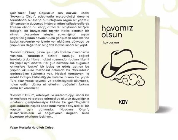 İlkay Coşkun’un ‘Havamız Olsun’ Adlı Deneme Kitabı KDY’den Çıktı! İlkay Coşkun’un ‘Havamız Olsun’ Adlı Deneme Kitabı KDY’den Çıktı!