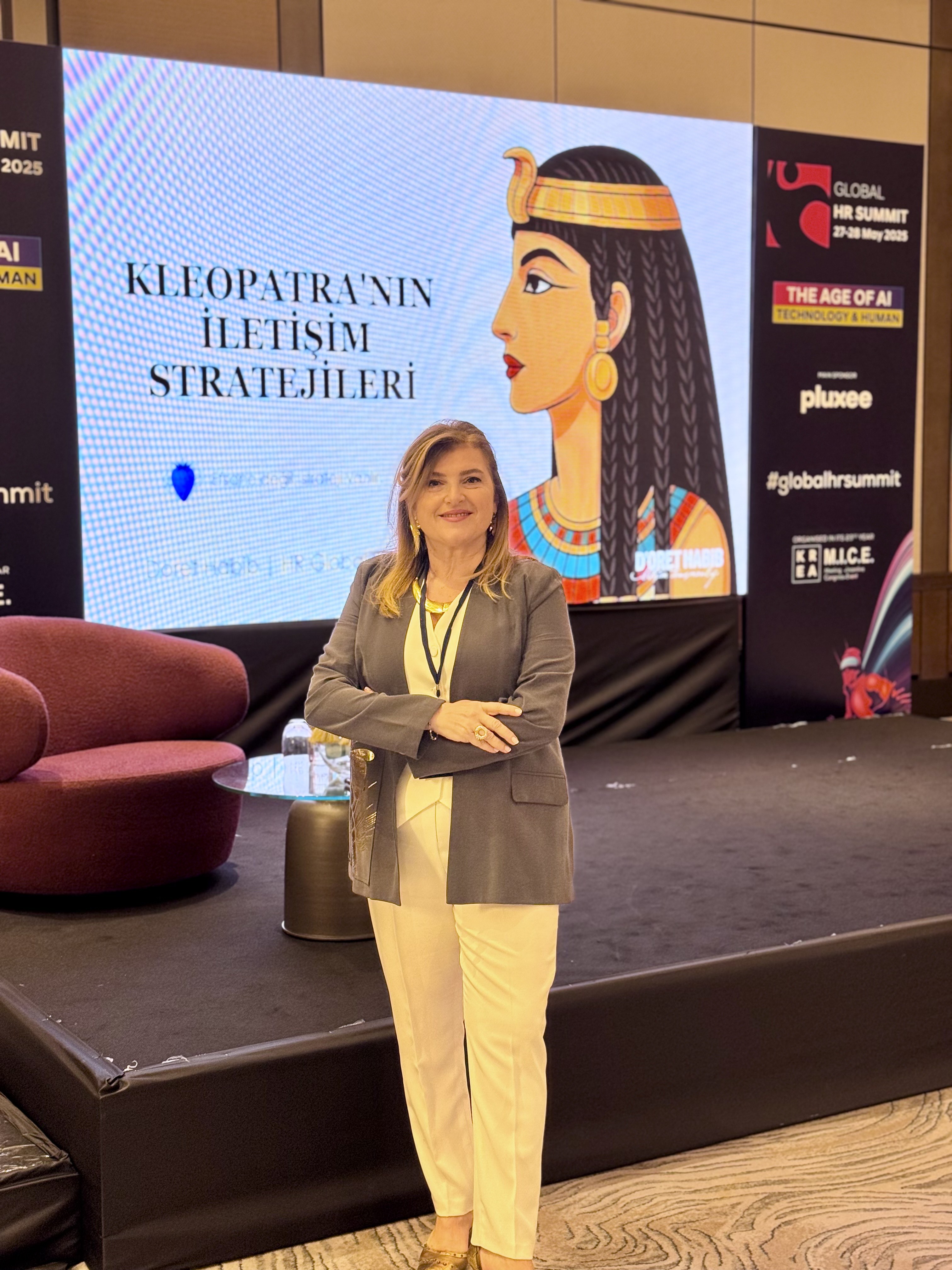 Doret Habib Global HR Zirvesi’nde Kleopatra metaforuyla ilham verdi: Doret Habib Global HR Zirvesi’nde Kleopatra metaforuyla ilham verdi: