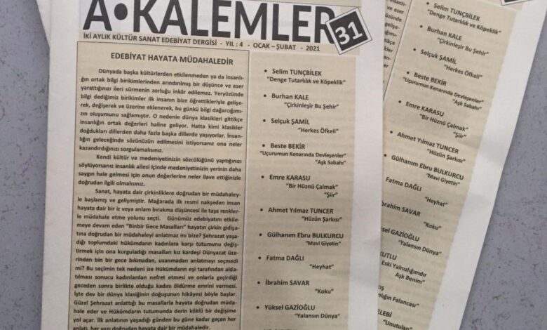 Eskimeyen Duyurular: Akalemler Dergisi | 31. Sayı Eskimeyen Duyurular: Akalemler Dergisi | 31. Sayı
