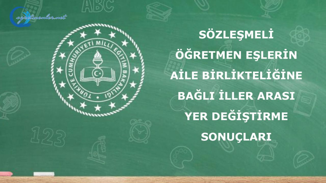Sözleşmeli  Öğretmen Eşlerin Aile Birlikteliğine Bağlı İller Arası Yer Değiştirme Sonuçları