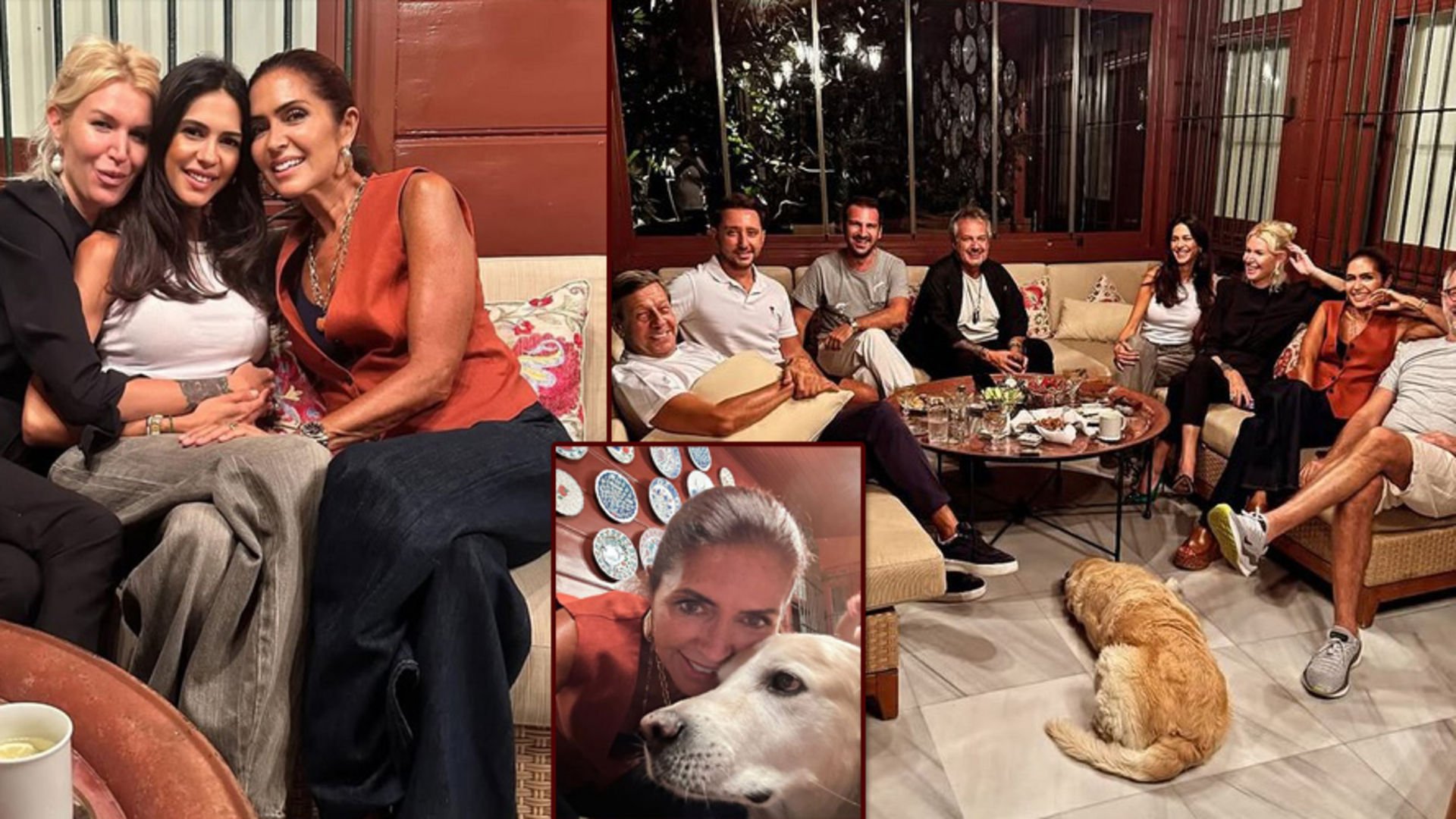 Evinde misafir ağırladı Evinde misafir ağırladı