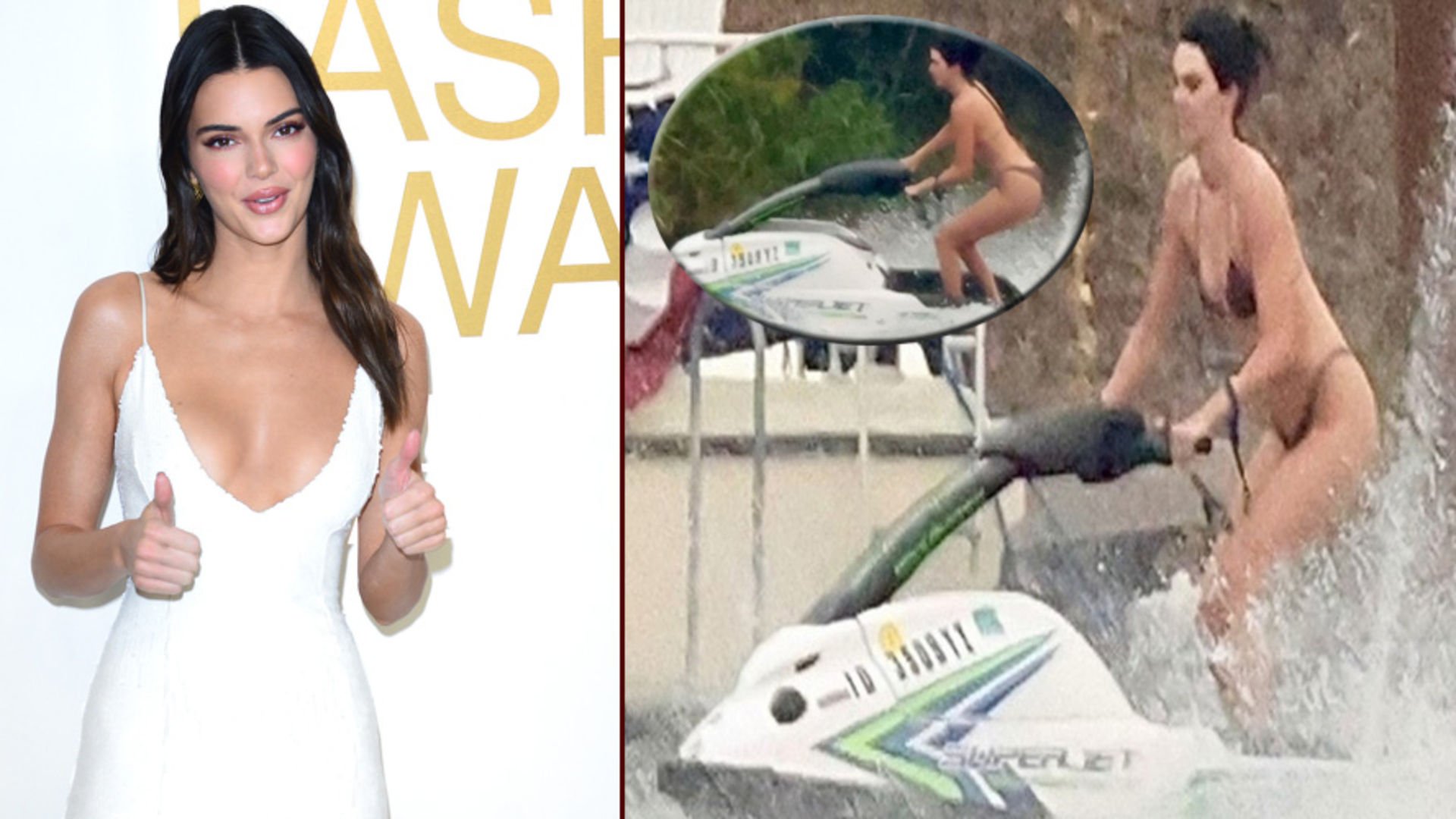 Jenner, jet ski’de şov yaptı