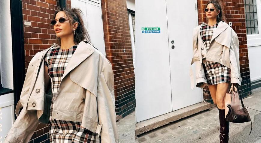 Demet Özdemir'den Londra havası! Tarzına beğeni yağdı Demet Özdemir'den Londra havası! Tarzına beğeni yağdı