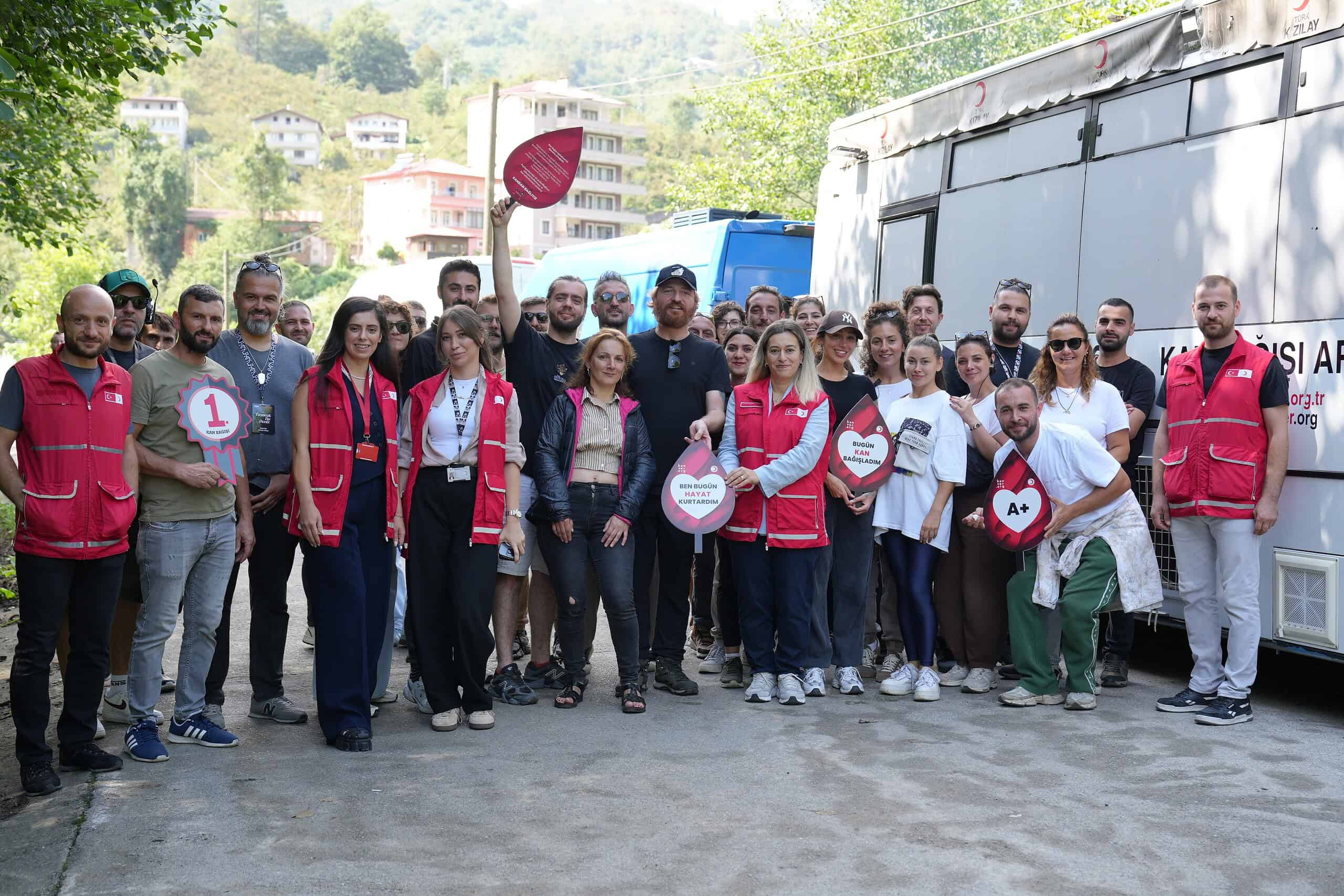 “Taşacak Bu Deniz” dizisi ekibinden anlamlı davranış!