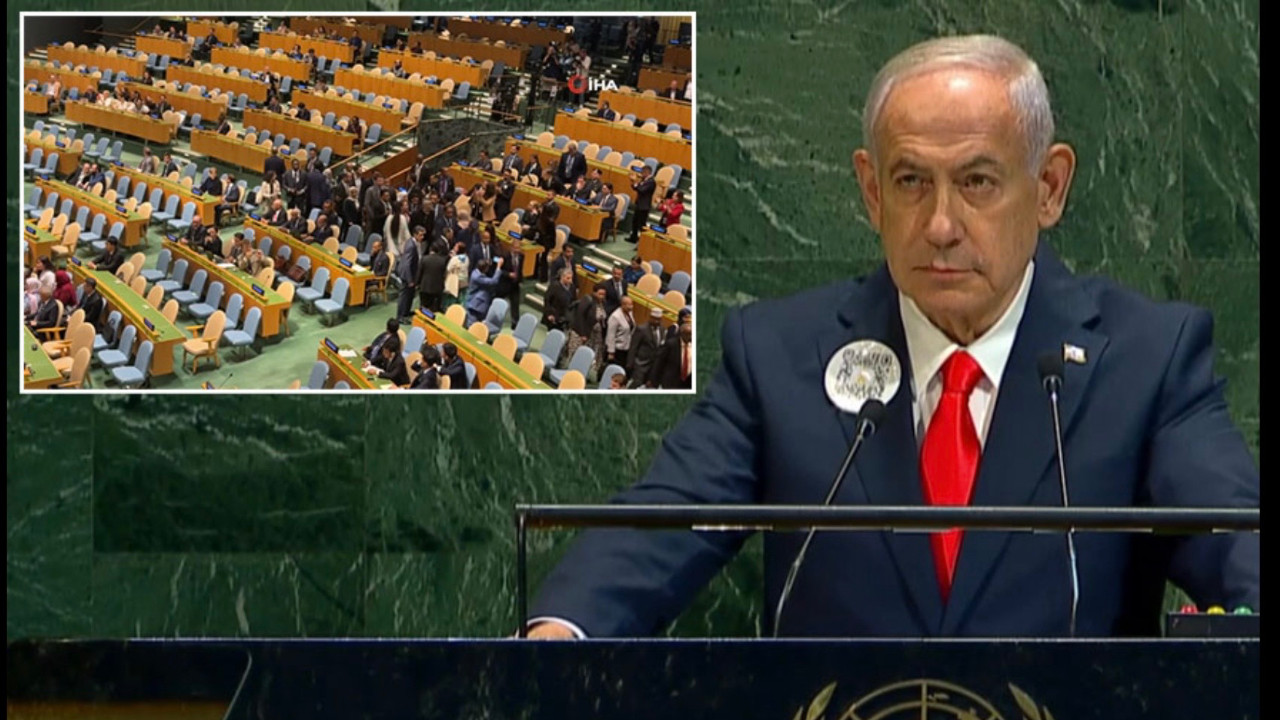 Dünya İsrail’e sırtını döndü: Netanyahu konuşurken BM salonu boşaldı