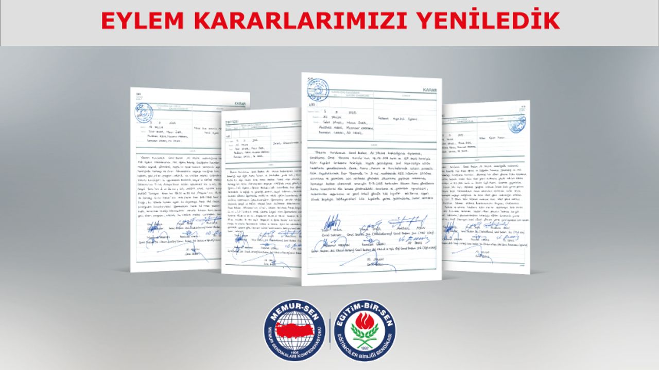Eğitim Bir Sen'in eylem kararları