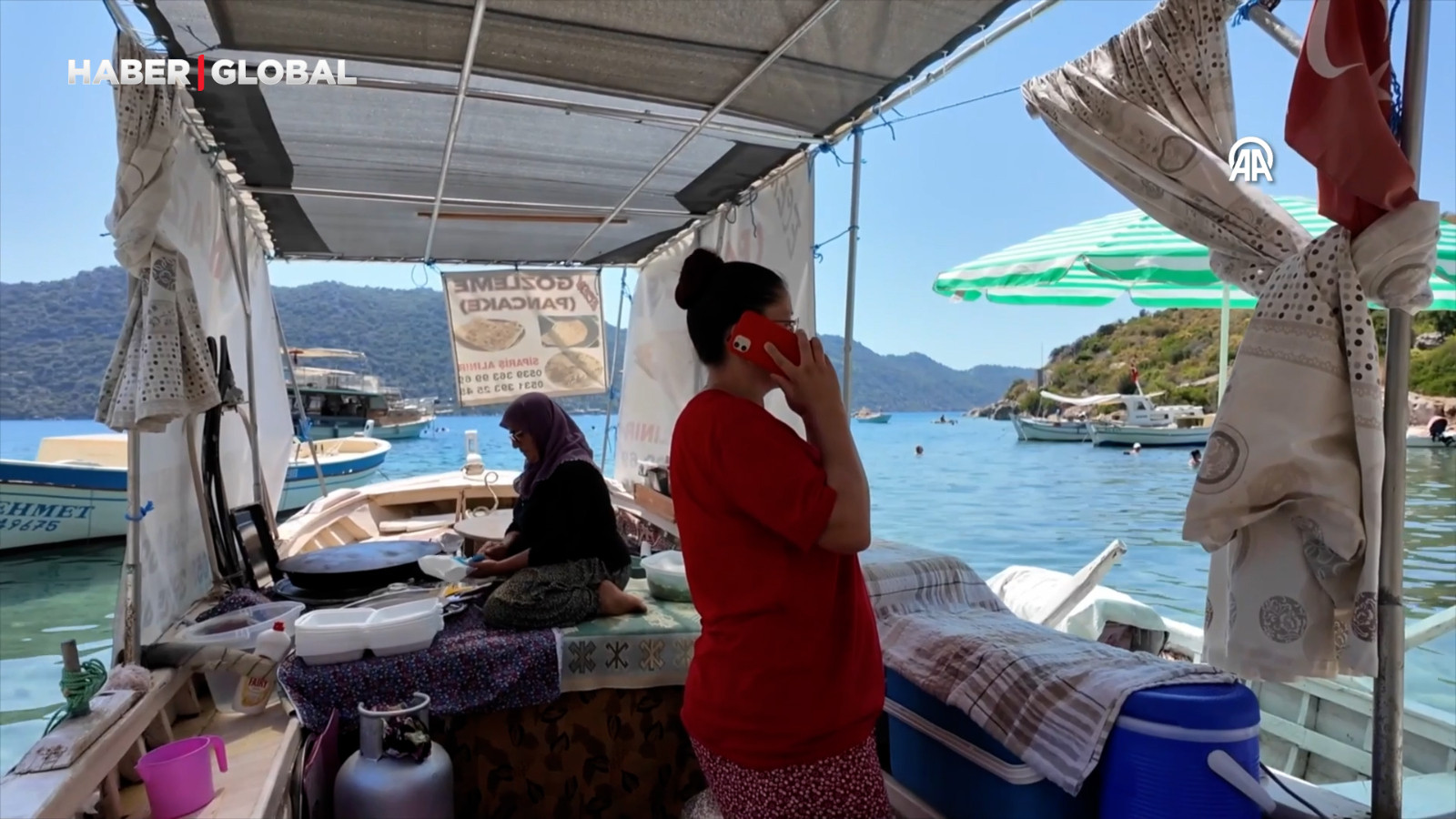 Teknede yapılan gözlemeler tarihi Hamidiye Koyu’nu lezzet durağına dönüştürdü