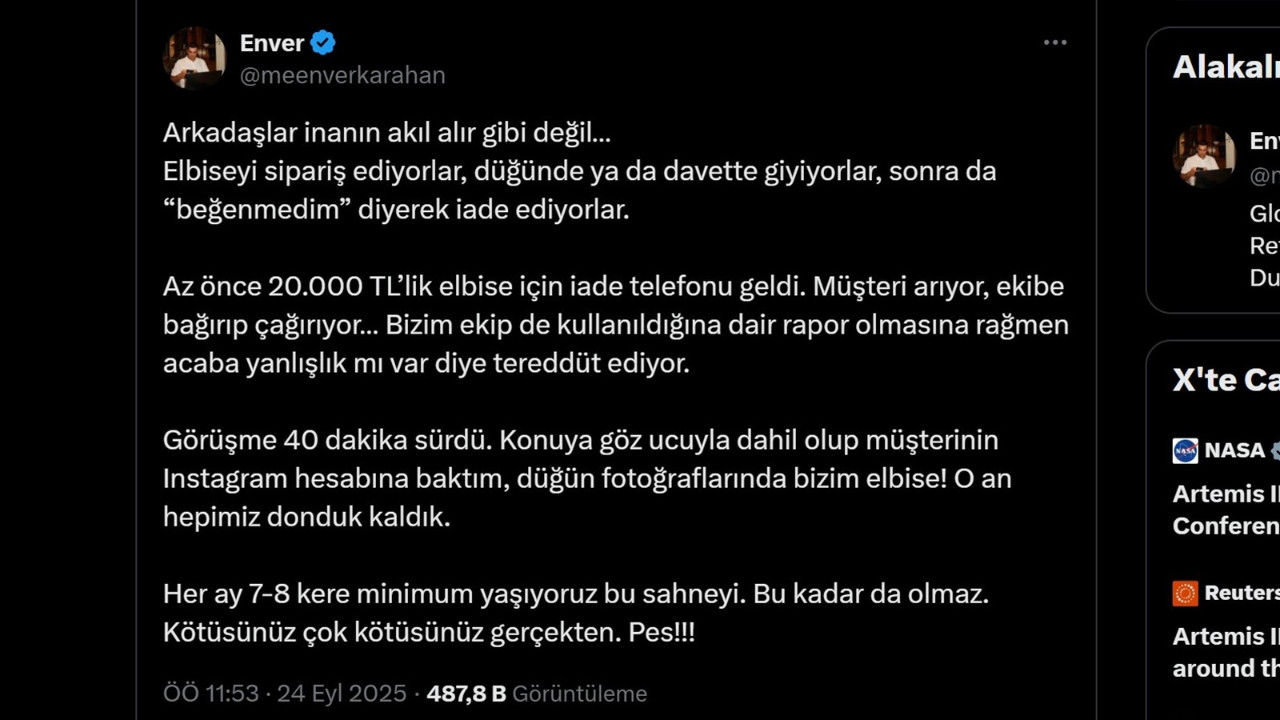 Yeni moda çıktı, al, giy iade et… Yeni moda çıktı, al, giy iade et…