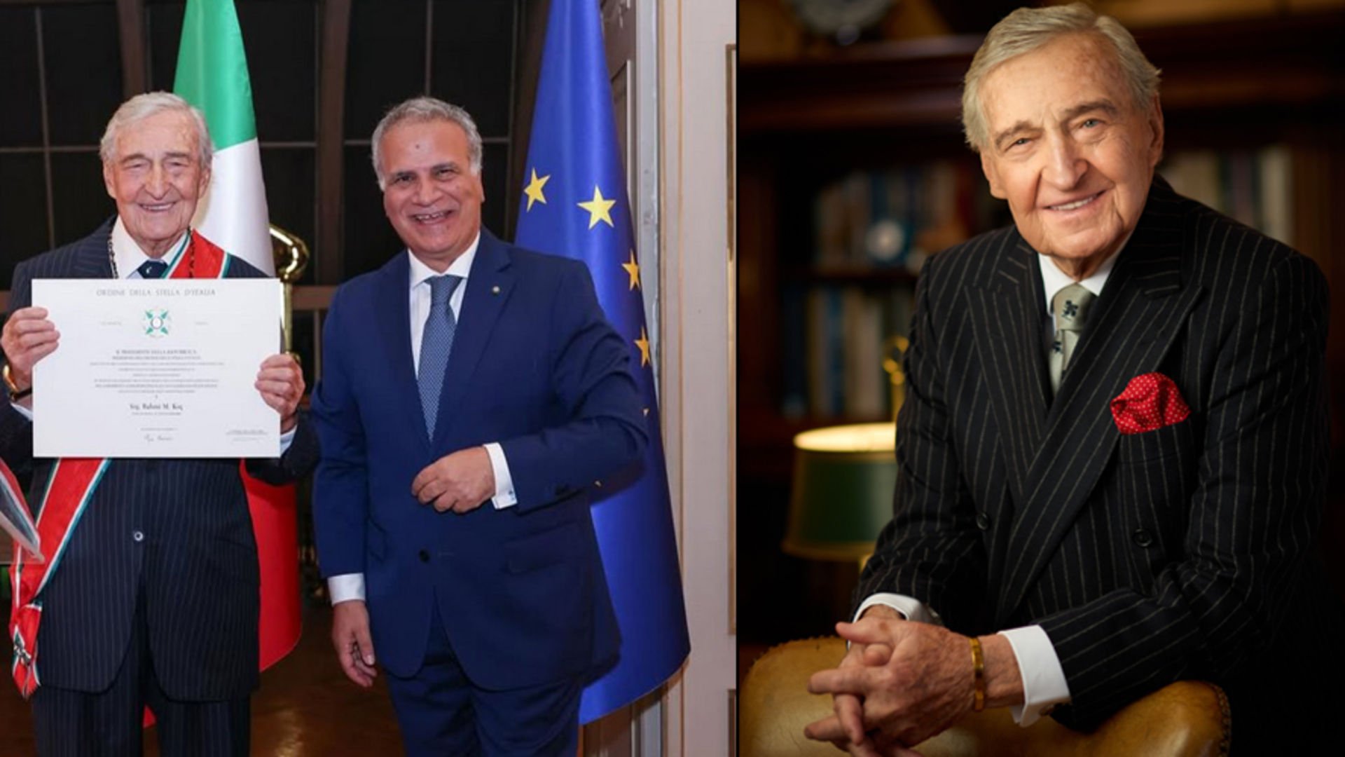 Koç’a İtalya’dan nişan onuru