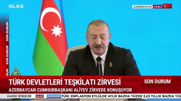 Aliyev’den TDT 12. Zirvesi’nde açıklamalarda bulundu