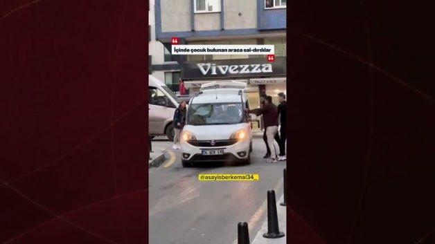 İstanbul’da maganda dehşeti: Bebekli araca saldırdılar