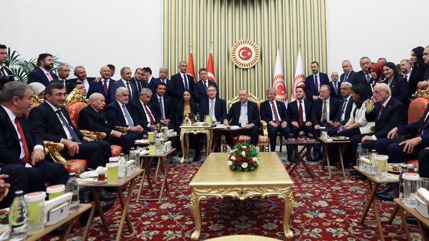 Erdoğan, Davutoğlu ve Babacan aynı karede Erdoğan, Davutoğlu ve Babacan aynı karede