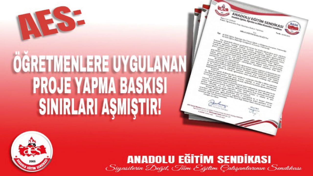 Öğretmenlere Uygulanan  Proje Yapma Baskısı Sınırları Aşmıştır!