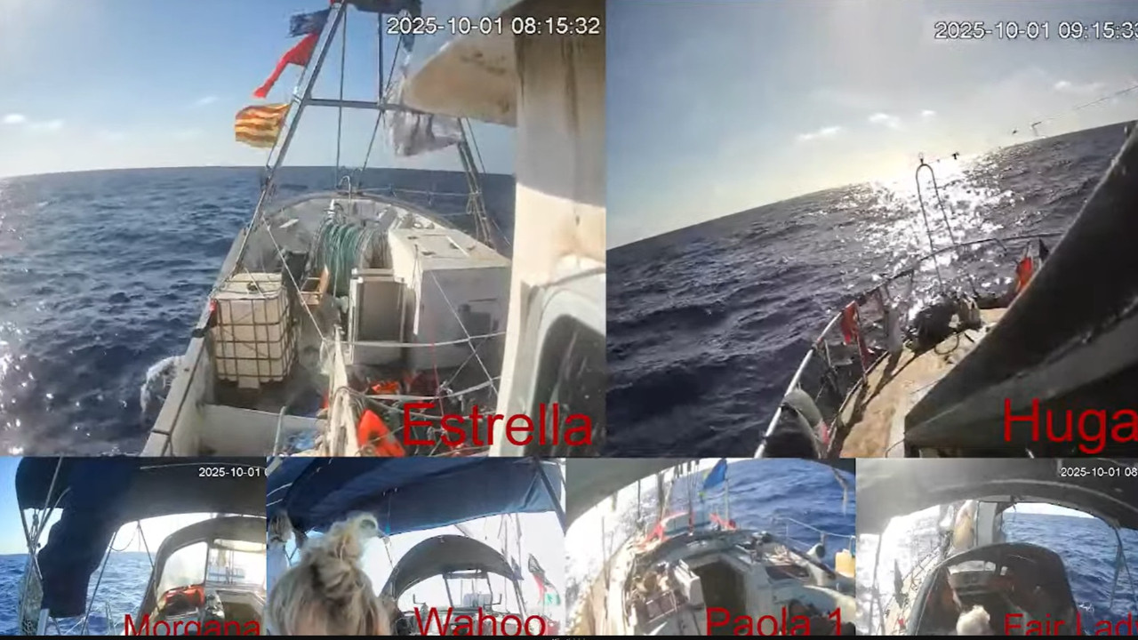 Sumud filosu tehlikeli sulara girdi: İsrail donanması her an müdahale edebilir… CANLI YAYIN Sumud filosu tehlikeli sulara girdi: İsrail donanması her an müdahale edebilir… CANLI YAYIN