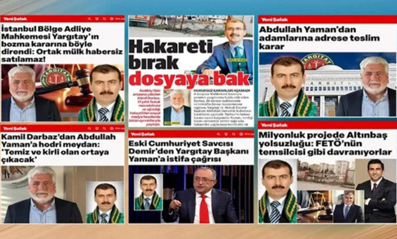 Yeni Şafak ve Yargıtay Hakimi Arasındaki Tartışma