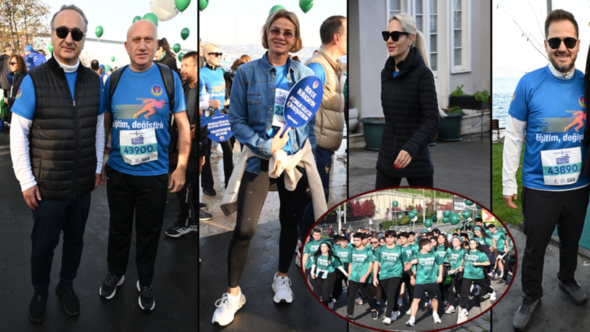 Eğitime destek için koştular Eğitime destek için koştular