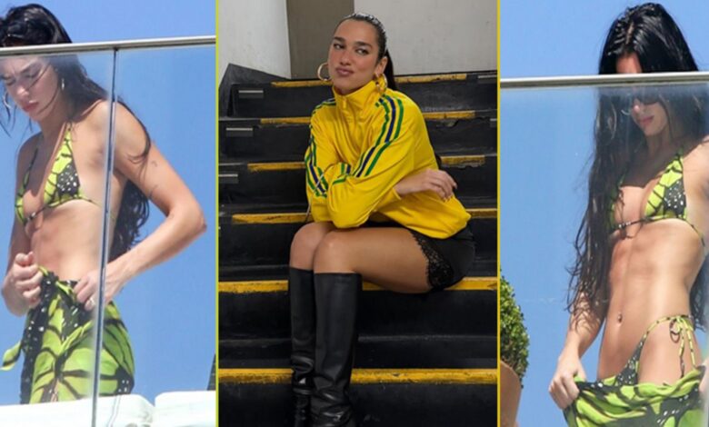 Dua Lipa Brezilya’da Konser Sonrası Güneşlendi