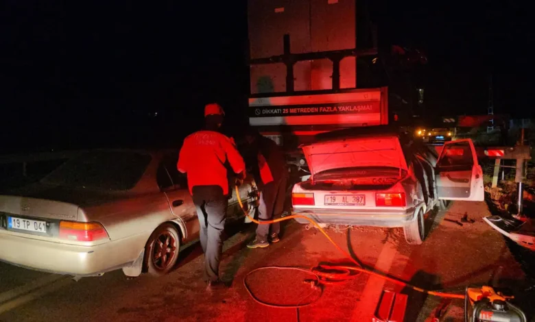 Çorum’da otomobil kazasında 1 kişi hayatını kaybetti