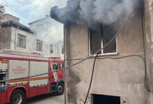 Ordu’da Metruk Evde Yangın Çıktı, İtfaiye Müdahale Etti