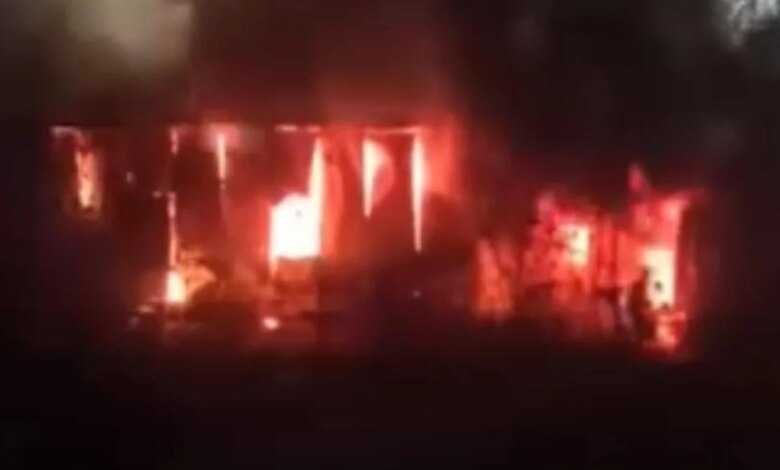 Bursa’da prefabrik yangını, 1 kişi yaralandı