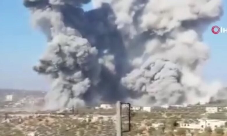 İdlib’de Mühimmat Deposunda Şiddetli Patlama Meydana Geldi