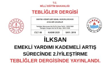 İLKSAN Emekli Yardımı Kademeli Artış Sürecinde İyileştirme