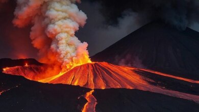 Japonya’da Sakurajima Yanardağı’nda Patlama Meydana Geldi