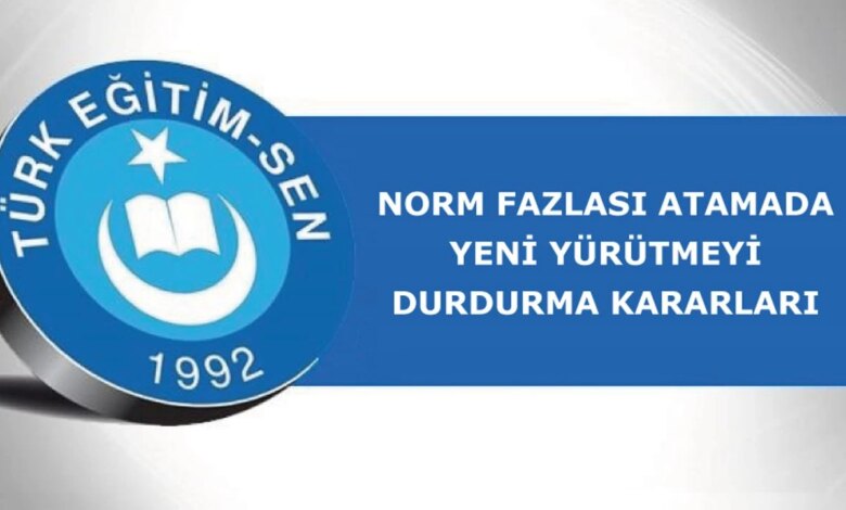Norm Fazlası Atamalarda Yürütmeyi Durdurma Kararları
