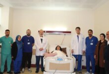 Karnından çıkarılan 15,8 kiloluk tümörle sağlığına kavuştu