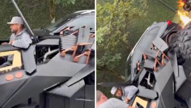 Neymar’ın 1.3 Milyon Euro’ya Aldığı Batmobile Trafiğe