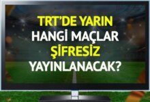TRT’de 17 Kasım’da Şifresiz Yayınlanacak Maçlar