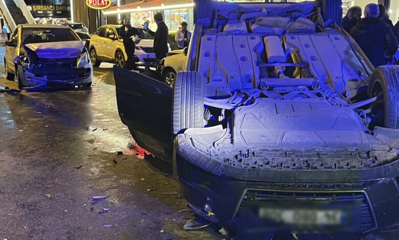 Küçükçekmece’de E5 Yan Yolda Zincirleme Kaza: Çok Sayıda