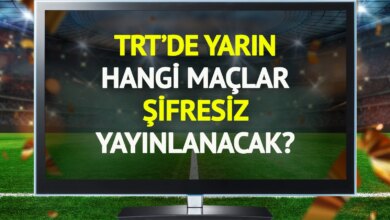 TRT’de 5 Aralık Cuma Şifresiz Yayınlanacak Maçlar